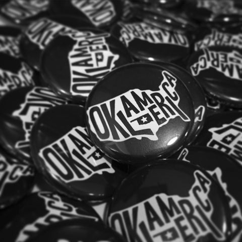 "Oklamerica" mini-button