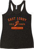 East Lobby Field Events tank orange ink