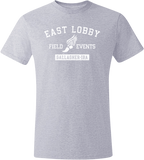 East Lobby tee white ink