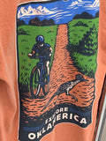 “Explore Oklamerica” Red Dirt Roadrunner tee