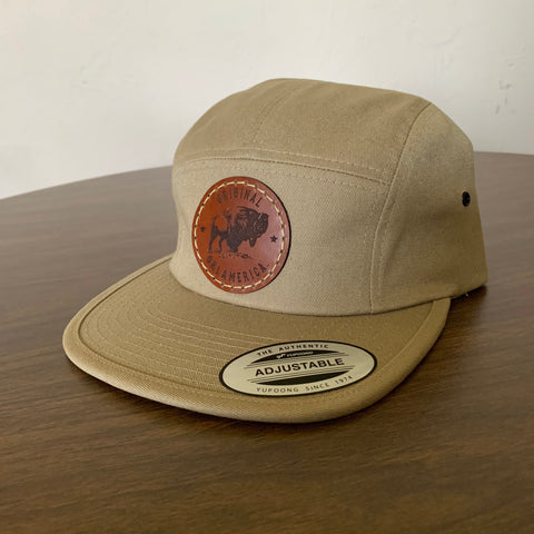 "Oklamerica" Khaki 5 Panel Camper Cap