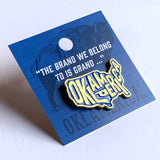 "Oklamerica" enamel pin