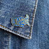 "Oklamerica" enamel pin