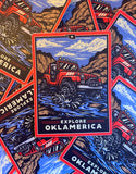 "Explore Oklamerica" decals
