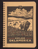 "Explore Oklamerica" letterpress journal