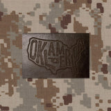 Leather military morale patch