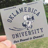 Oklamerica University mascot decal