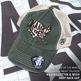 "Oklamerica" Vintage Mesh Snap-Back Cap