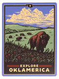 "Explore Oklamerica" decals