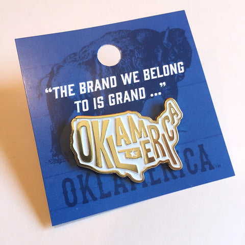 "Oklamerica" enamel pin