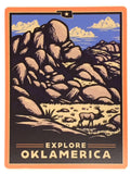 "Explore Oklamerica" decals