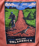 “Explore Oklamerica” Red Dirt Roadrunner tee